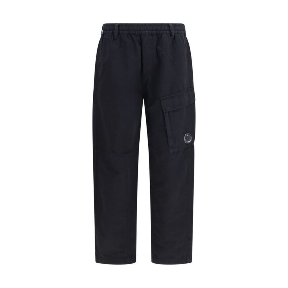 C.P. Company Black Cotton Cargo Men's Pants